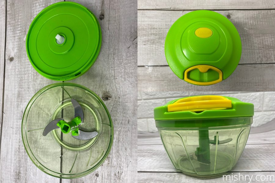 Manual Food Chopper Manual Hand Chopper 400Ml, Portable Manual Vegetable  Chopper