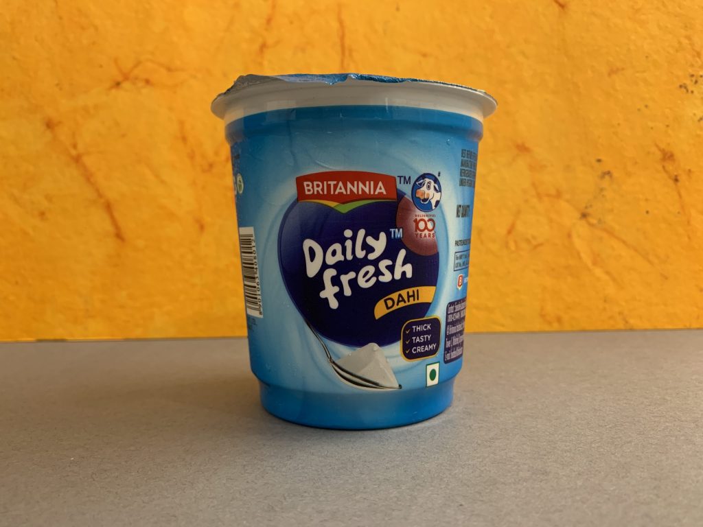 britannia daily dahi packaging