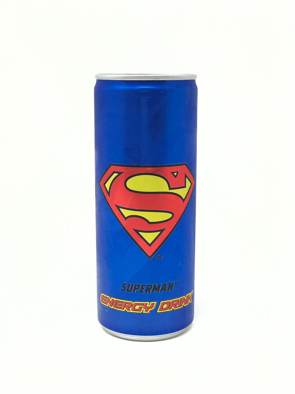 first impression of superman energy drink