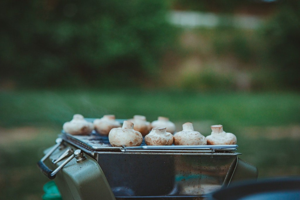 mushroom on tandoor