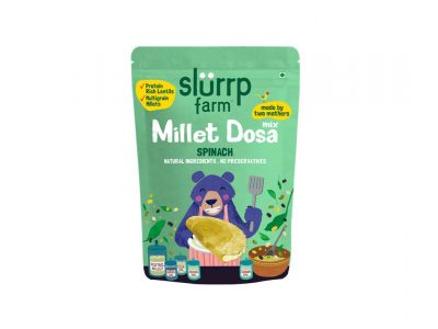 first impressions of slurrp farm's millet spinach dosa