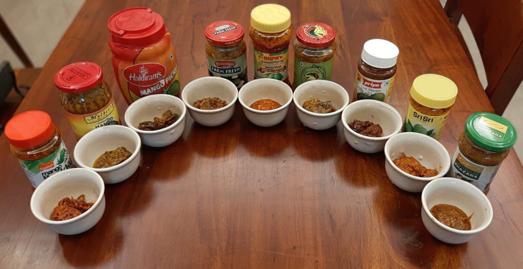 review process to find the best mango pickle