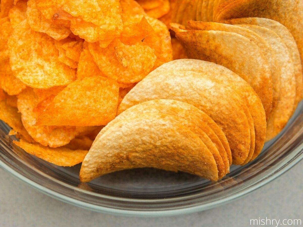 potato chips in a bowl