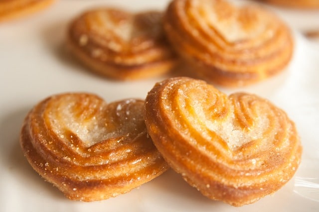 heart shaped biscuits