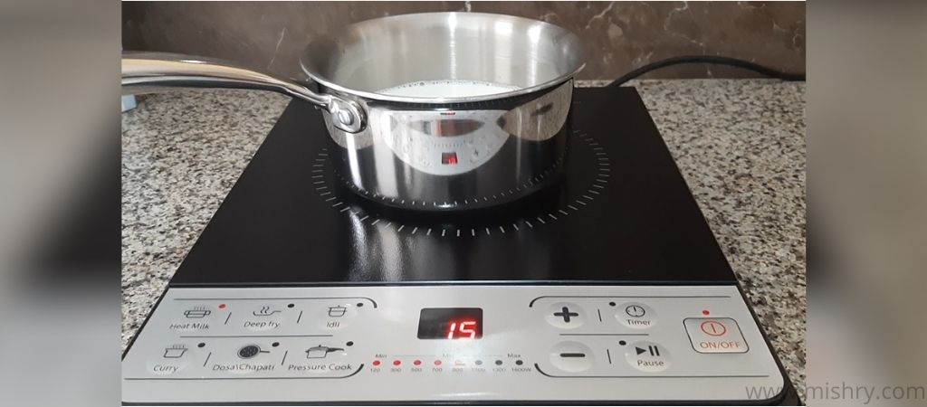 boiling milk on induction