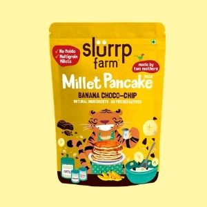 slurrp farm millet pancake banana choco chips mix