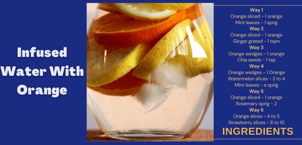 Infused Water With Orange
