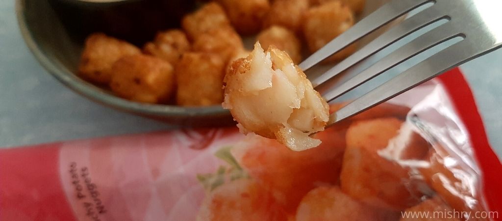 inside look at mccain chilli garlic potato bites
