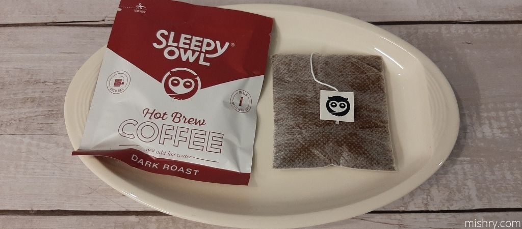 sleepy owl dark roast hot brew