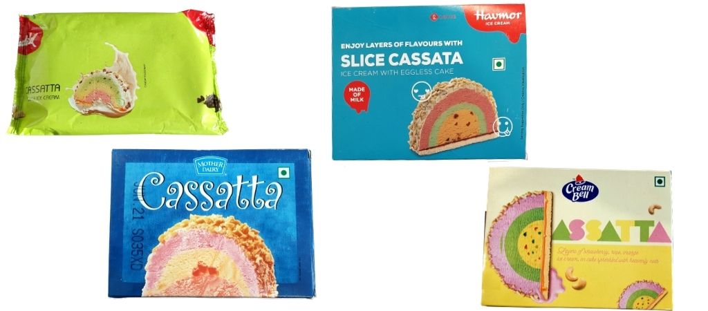 cassata ice cream brands variants