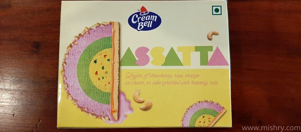 creambell novelties cassata ice cream packaging
