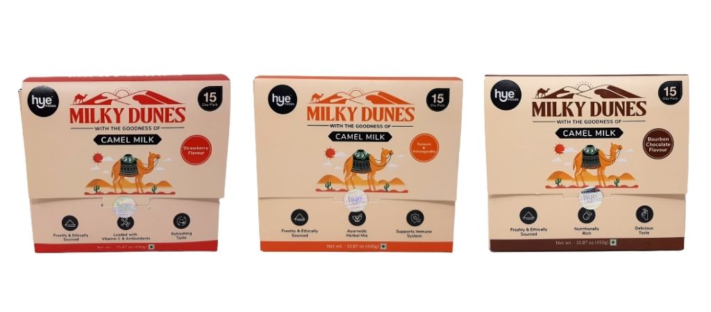 hye foods milky dunes camel milk powder variants