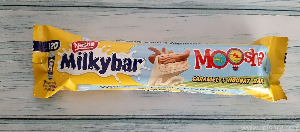 nestle milky bar moosha caramel nougat bar packaging