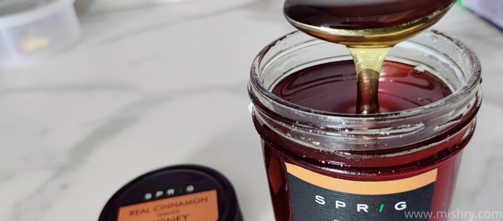 sprig real cinnamon imbued honey taste test