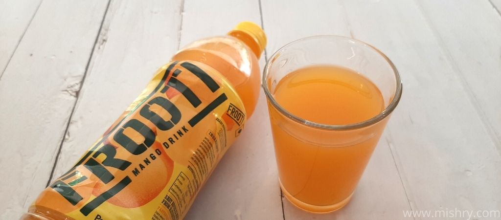 frooti mango drink taste test