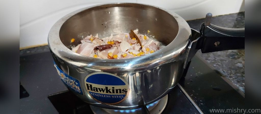 hawkins stainless steel pressure cooker review process