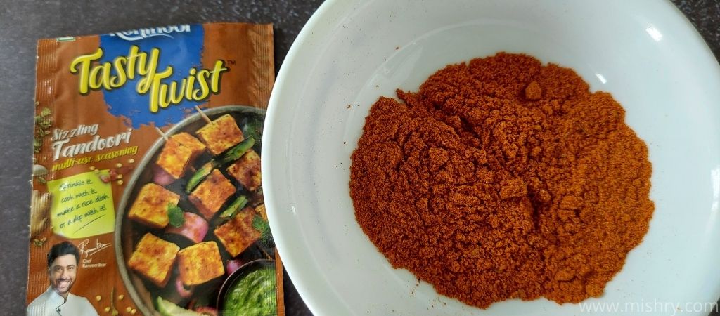 kohinoor tasty twist sizzling tandoori contents