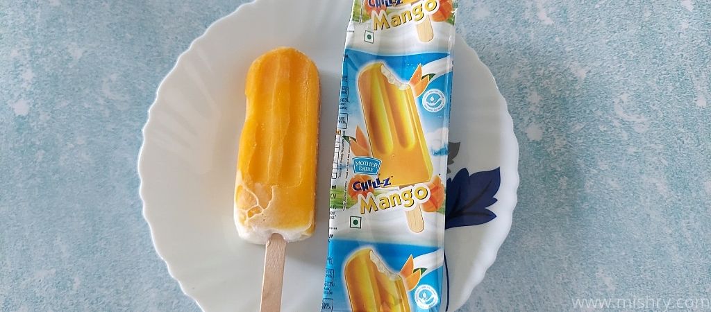 mother dairy chillz mango ice cream taste test