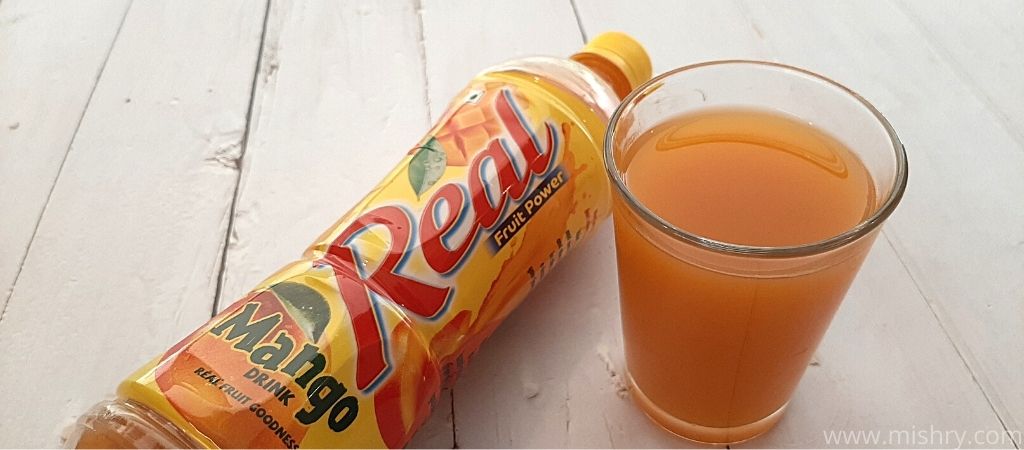 real mango drink taste test