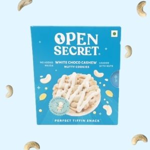 Open Secret white chocolate cashew nutty cookies