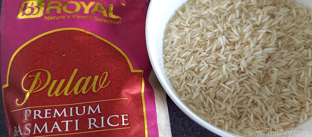 a closer look of bb royal basmati rice grains