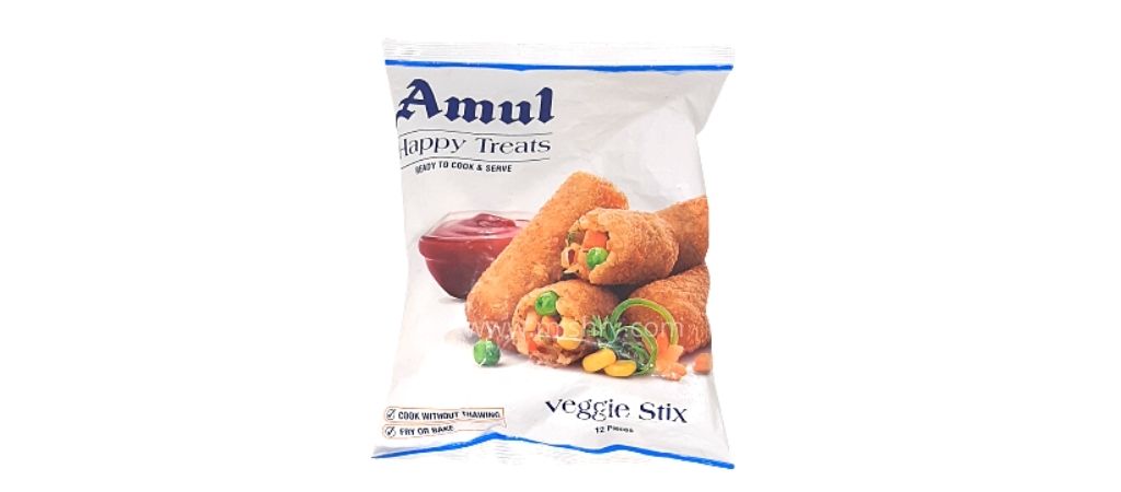 amul happy treats veggie stix packaging