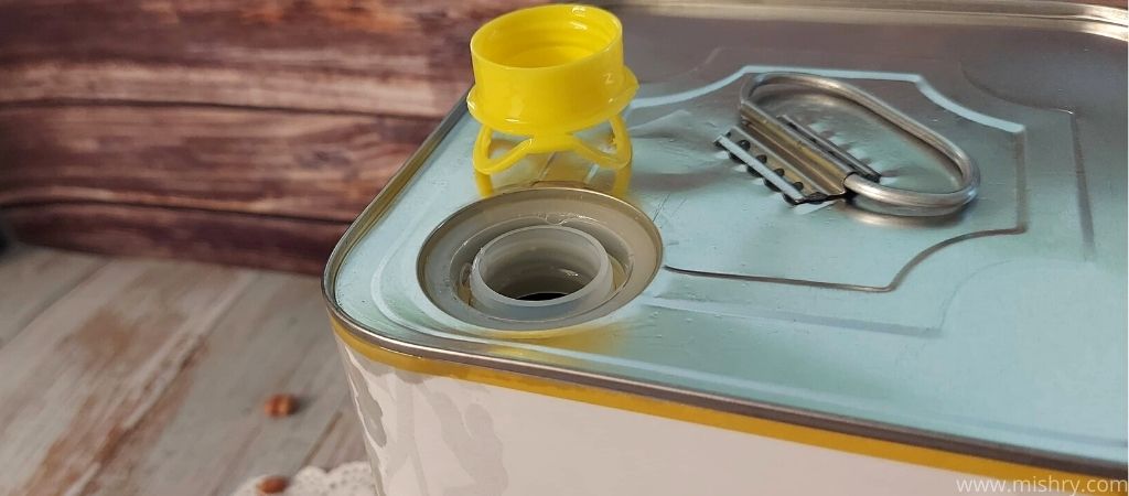 anveshan groundnut oil can open lid