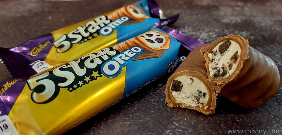 cadbury 5-star oreo chocolate bar review