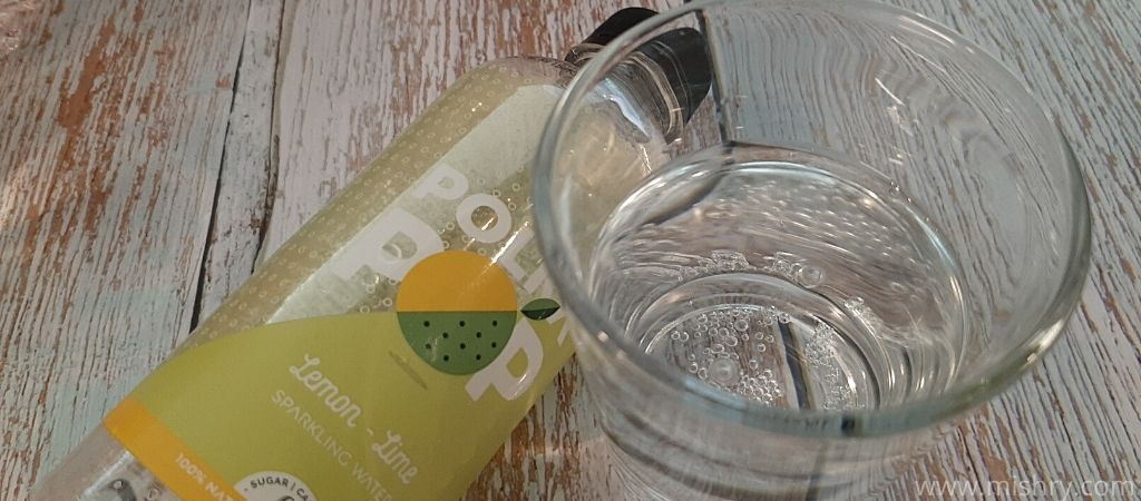 closer look at polka pop sparkling water lemon lime