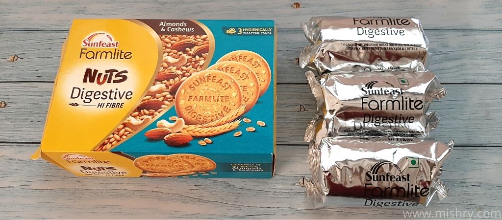 farmlite digestive biscuits box packaging