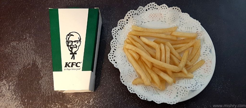 kfc fries in a plate