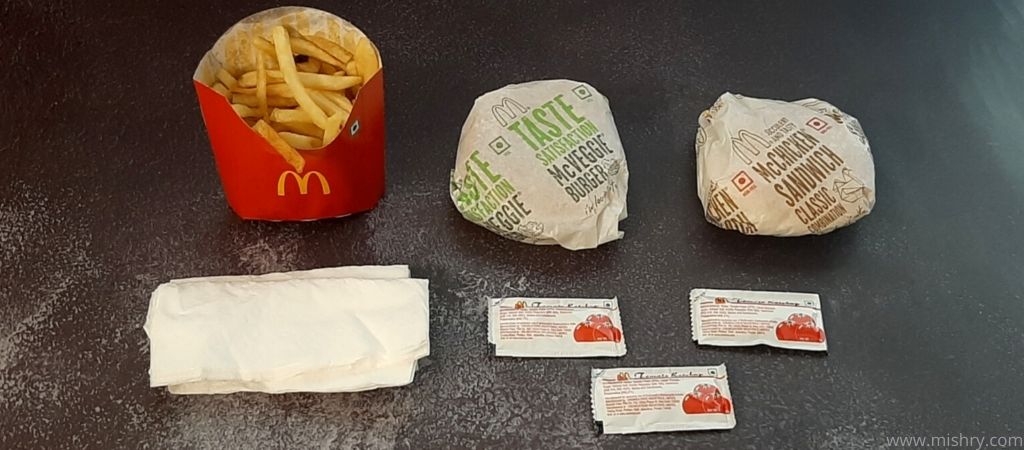 mcdonald's ordered items