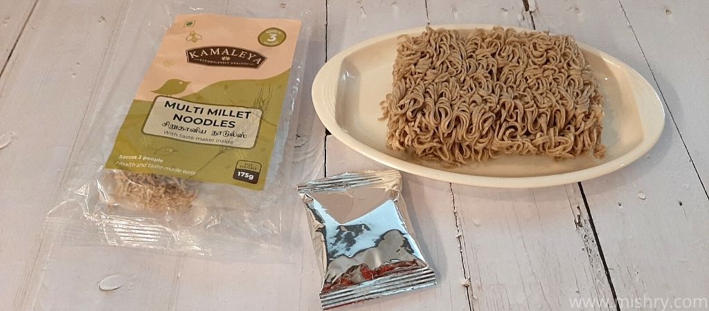multi millet noodles packet contents