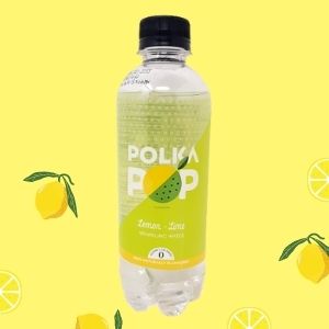polka pop sparkling water lemon lime