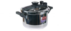 prestige svachh clip on stainless steel cooker appearance