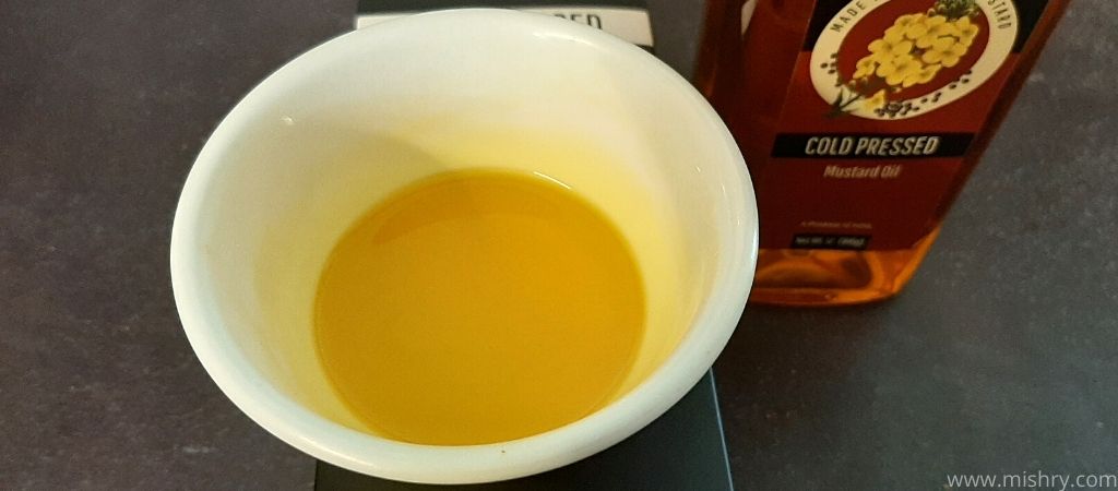the mmasala box mustard oil consistency