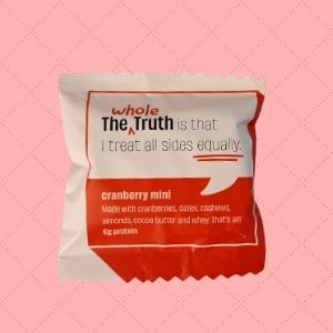 the whole truth protein bar cranberry mini