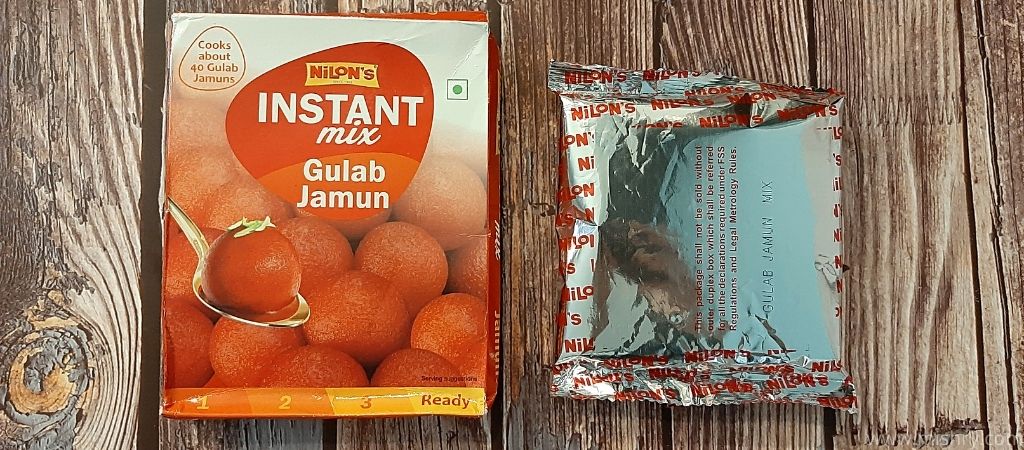 nilons gulab jamun mix packaging