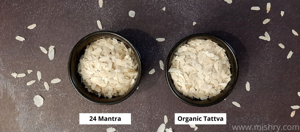 24 mantra & organic tattva poha in bowl