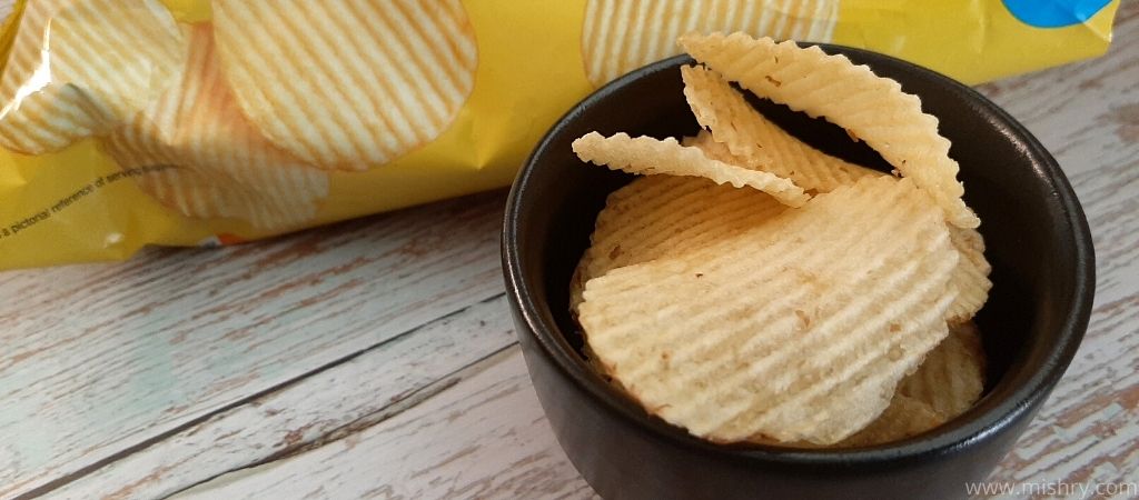 closer look at fun flips classic salted chips in a bowl