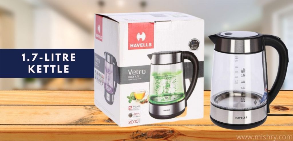 havells vetro digi 1.7 litre electric kettle review