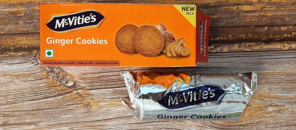 mcvities ginger cookies packaging