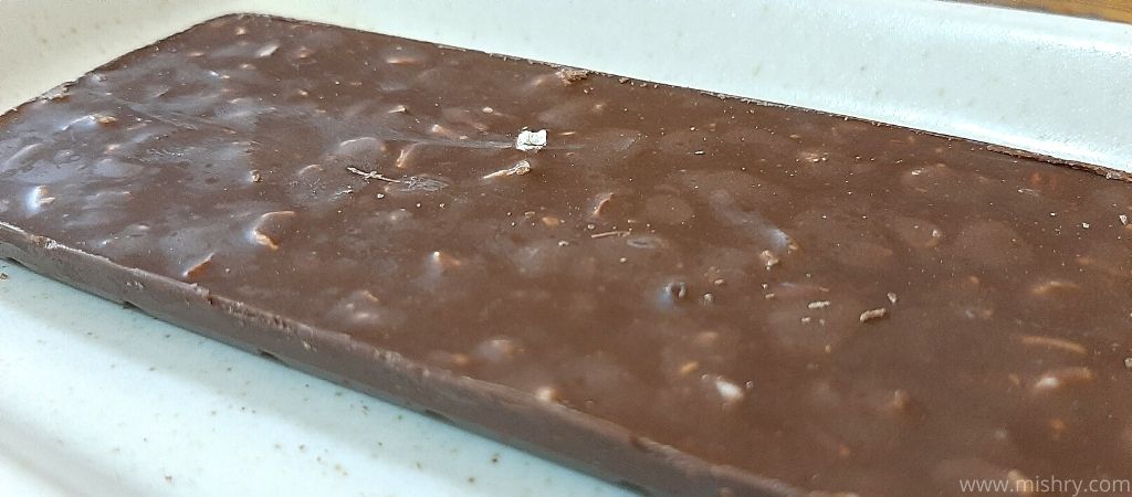 cadbury almond treat chocolate backside