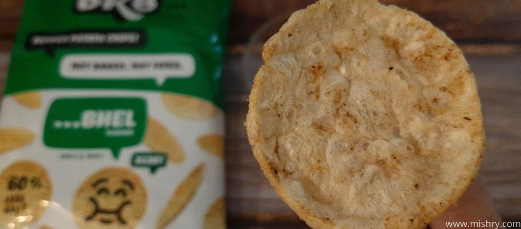 closer look at brb bhel potato chips