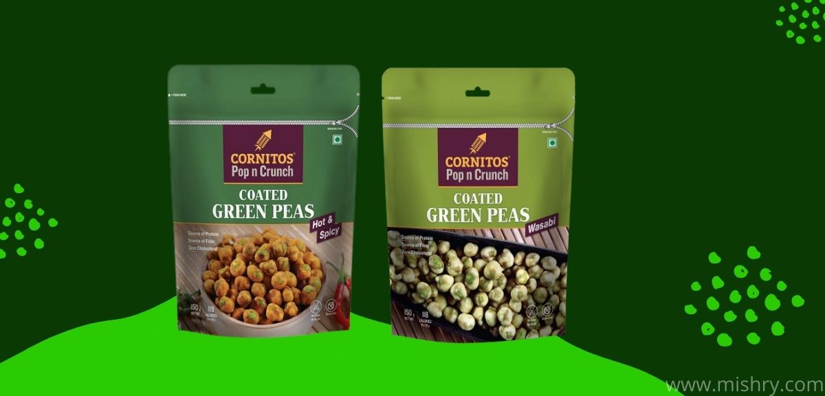 cornitos pop n crunch coated green peas review