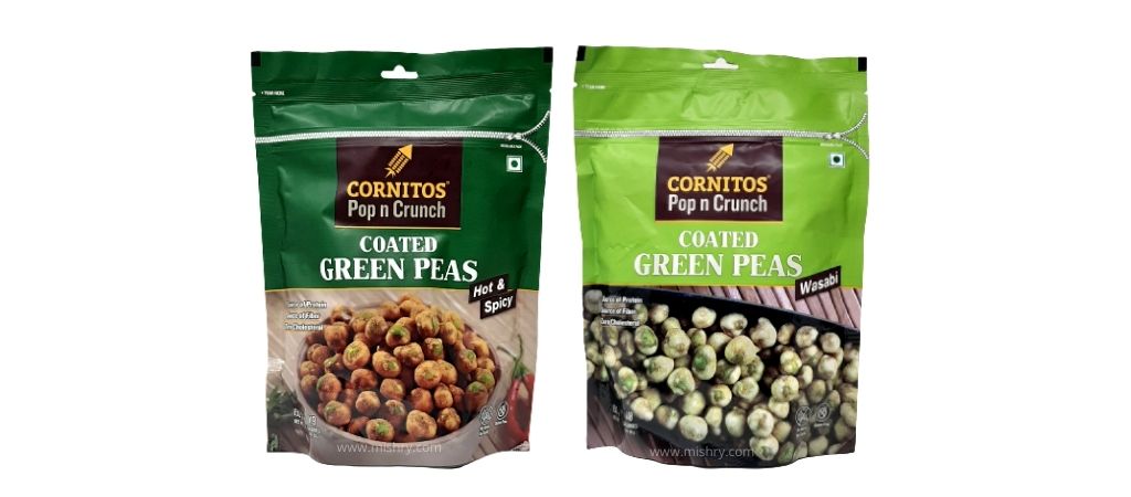 cornitos pop n crunch coated green peas reviewed flavors