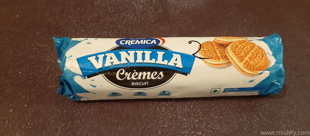 cremica vanilla cremes biscuit packaging