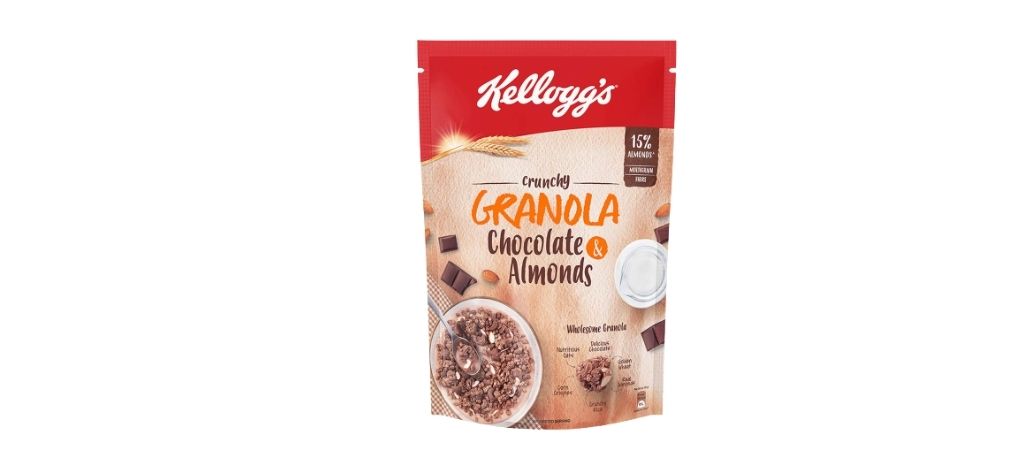 kellogs crunchy granola chocolate and almonds