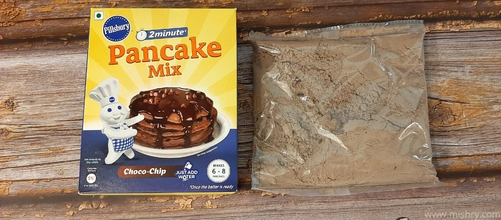 pillsbury choco chip pancake mix packaging
