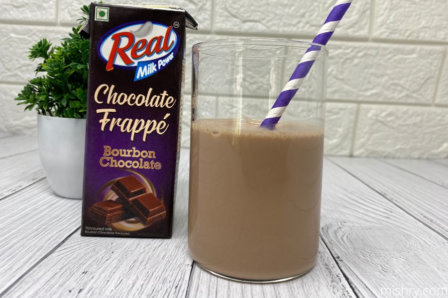 real frappe bourbon chocolate appearance